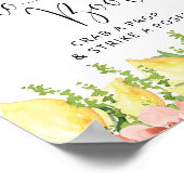 Foto für Lemon und Floral Wedding Poster (Ecke)