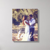 Foto für Liebe-Skriptüberlagerung Leinwanddruck (Vorderseite)
