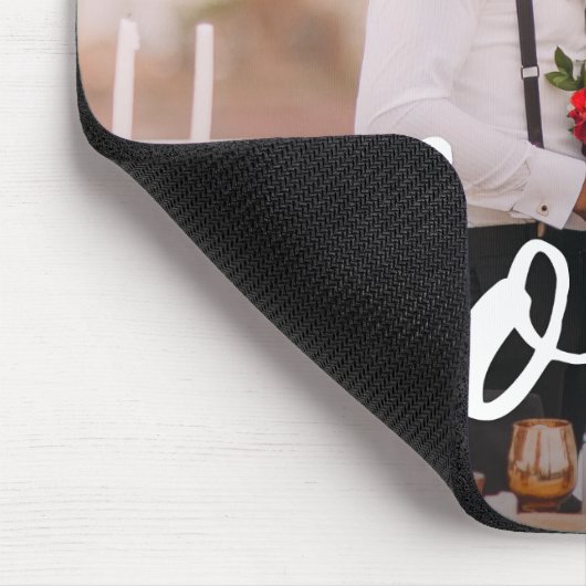 Foto für Liebe-Skriptüberlagerung Mousepad (Ecke)