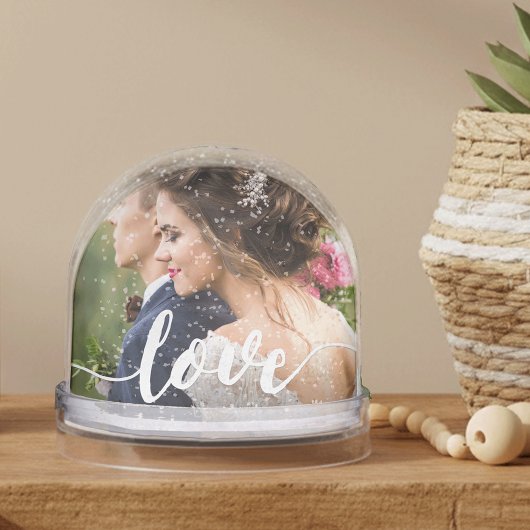 Foto für Liebe-Skriptüberlagerung Schneekugeln