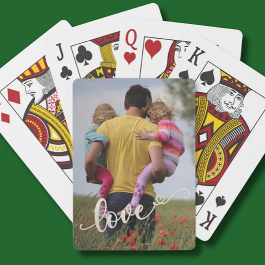 Foto für Lieben Personalisiert Spielkarten