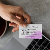 Foto für lila Social-Media-Logos Visitenkarte