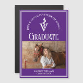 Foto für lila Veterinärmedizin Abschluss Magnet (Vorne/Hinten)