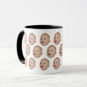 Foto für Mama Vater mit individueller Babyfacettie Tasse (Vorderseite Links)