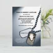 Foto für Militärhunde Einladung (Stehend Vorderseite)