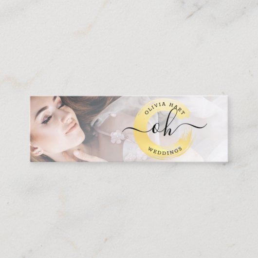 Foto für Minimalistische Farbschmalz mit benutzerd Mini Visitenkarte (Vorderseite)