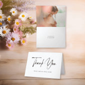 Foto für Minimalistische Handschrift Dankeskarte