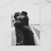 Foto für Minimalistische Hochzeitdetails Begleitkarte (Rückseite)