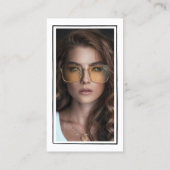 Foto für Minimalistische Linien Telefonnummerkarte (Rückseite)