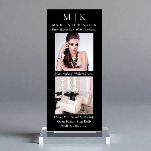 Foto für Minimalistische Monogramme oder Logokombi Werbekarte