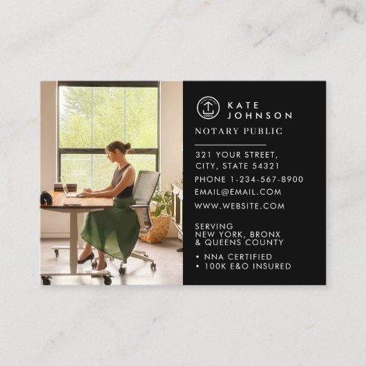 Foto für Minimalistische Notar-Signaturen für Agen Visitenkarte (Vorderseite)