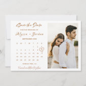 Foto für Minimalistische Save the Date Kalendervor Einladung (Vorderseite)