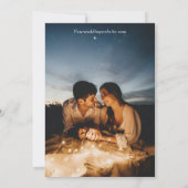 Foto für Minimalistische Save the Date Vorlage (Rückseite)