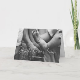 Foto für Minimalistische Wünsche Feiertagskarte