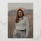 Foto für Minimalistische Zahnmedizin Abschluss Folieneinladung (Rückseite)