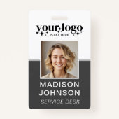 Foto für Mitarbeiter mit benutzerdefiniertem Firme Ausweis (Vorderseite)