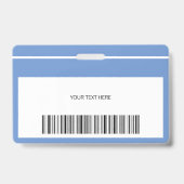 Foto für Mitarbeiter und Barcode-Vorlage Ausweis (Rückseite)