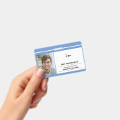 Foto für Mitarbeiter und Barcode-Vorlage Ausweis (Handheld)