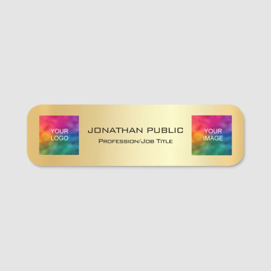 Foto für Mitarbeiter von Firmenlogos hier Personal Namensschild (Vorderseite)