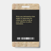 Foto für Mitarbeiter von Unternehmen Ausweis (Rückseite)