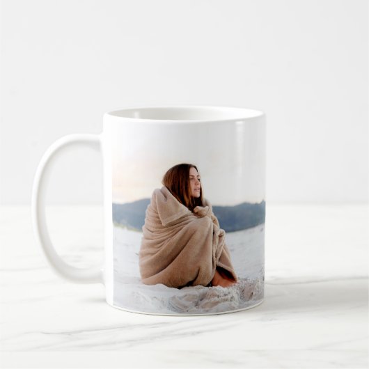 Foto für moderne Aquarelltypografie Kaffeetasse (Links)