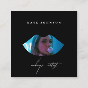 Foto für moderne Business-Logos Makeup Artist Lip Quadratische Visitenkarte