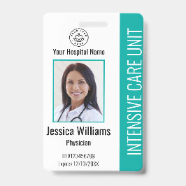 Foto für moderne Firmenlogos Aquamarine Mitarbeite Ausweis