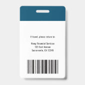 Foto für moderne Firmenlogos Ausweis (Rückseite)