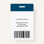 Foto für moderne Firmenlogos Ausweis (Rückseite)