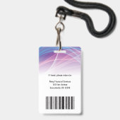 Foto für moderne Firmenlogos für Mitarbeiter Ausweis (Rückseite mit Lanyard)