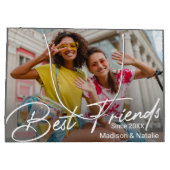 Foto für moderne Freundschaft Große Geschenktüte (Rückseite)