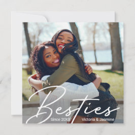 Foto für moderne Freundschaft Karte