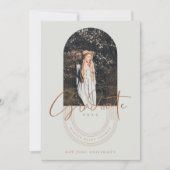 Foto für moderne geometrische, konzentrische Bögen Einladung (Vorderseite)