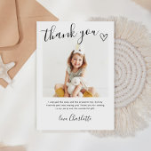 Foto für moderne Kinder Geburtstag Dankeskarte