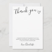 Foto für moderne Kinder Geburtstag Dankeskarte (Vorderseite)