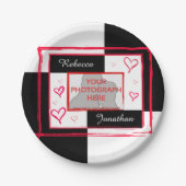 Foto für moderne Liebe Pappteller (Vorderseite)