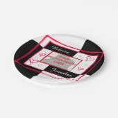 Foto für moderne Liebe Pappteller (Schrägansicht)