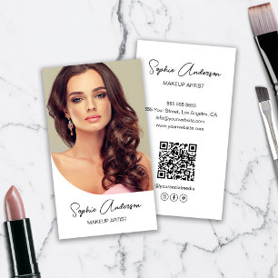 Foto für moderne Makeup-Kunst weiß Visitenkarte