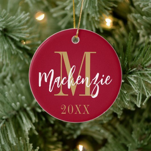 Foto für moderne Monogramm-Namen Keramik Ornament (Baum)