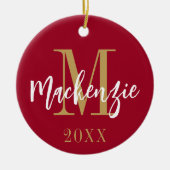 Foto für moderne Monogramm-Namen Keramik Ornament (Vorne)