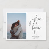 Foto für moderne Namen - Benutzerdefinierter QR-Co Einladung (Vorderseite)