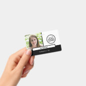 Foto für moderne Schwarz-Weiß-Farbblöcke Ausweis (Handheld)