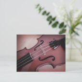 Foto für Musikinstrumente der Geige Postkarte (Stehend Vorderseite)