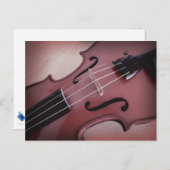 Foto für Musikinstrumente der Geige Postkarte (Vorne/Hinten)