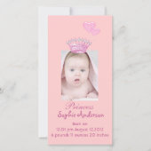 Foto für neue Babys - Ankündigung (Vorderseite)