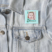 Foto für neue Babys - Ankündigung Button (Beispiel)