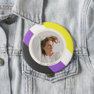 Foto für nicht binäre Flag-Geschlechtspronomen Button