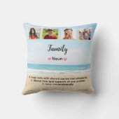 Foto für niedliche benutzerdefinierte Familie Kissen (Rückseite)