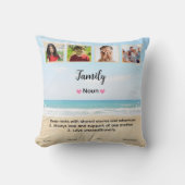 Foto für niedliche benutzerdefinierte Familie Kissen (Vorderseite)