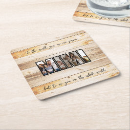 Foto für niedliche benutzerdefinierte Familie Rechteckiger Pappuntersetzer